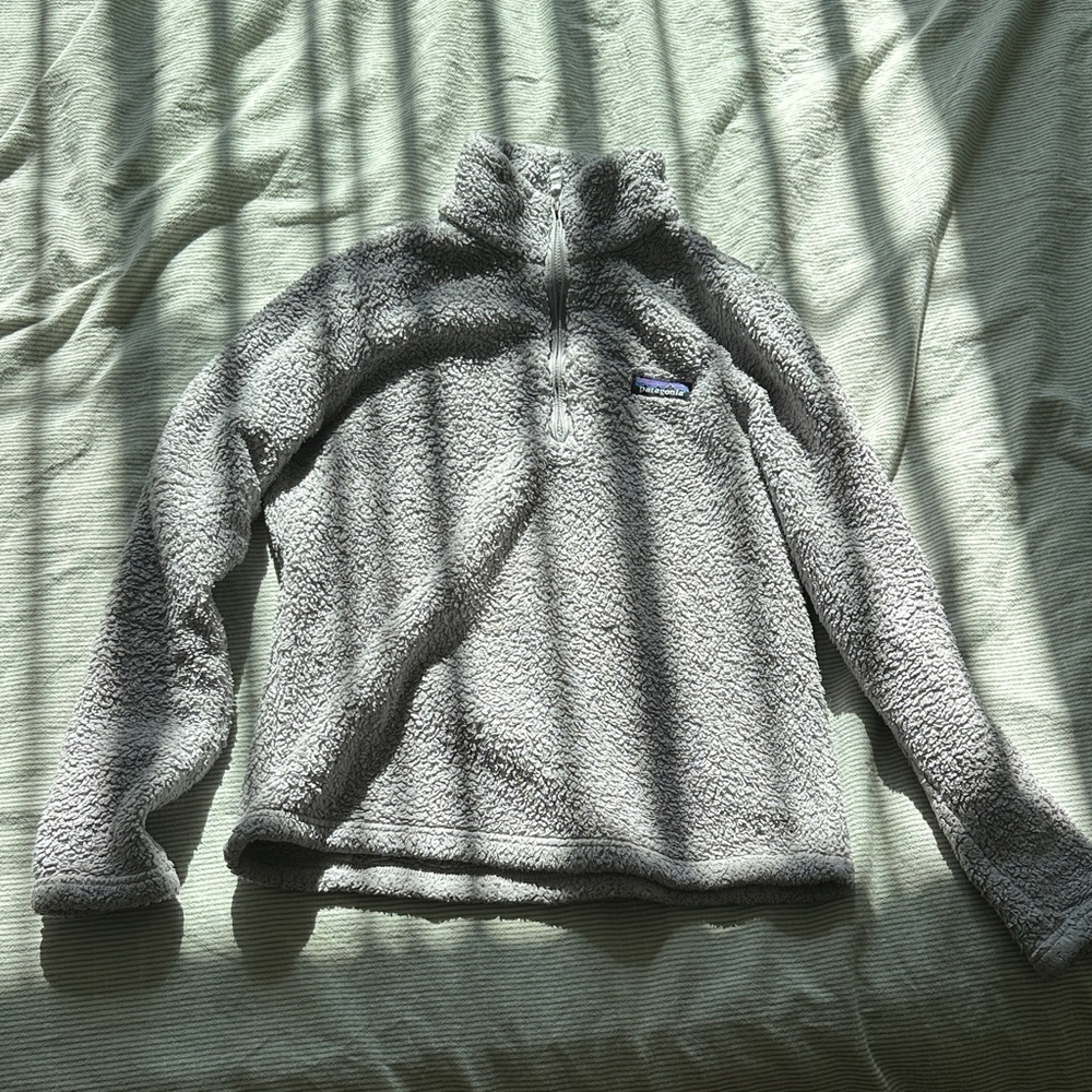 Patagonia Soft Gray Sherpa Fleece